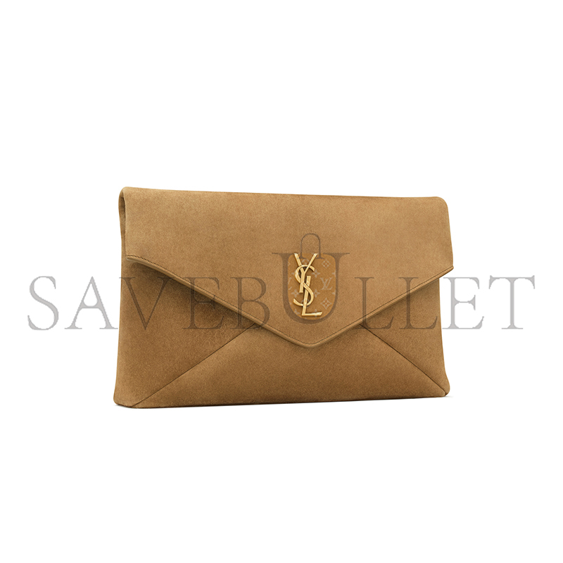 Y51 cassandre large envelope pouch in suede 7693071u80w3194 (29.5*18*4.5cm)
